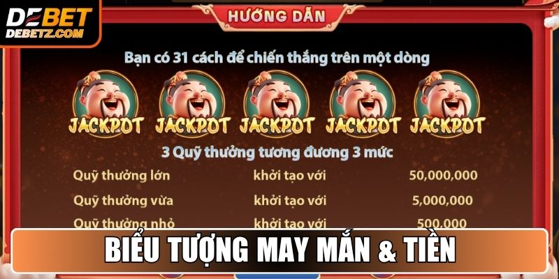 Nổ Hũ Thần Tài - Bí Quyết Chinh Phục Thưởng Từ DEBET 3 Biểu tượng May Mắn & Biểu tượng Tiền